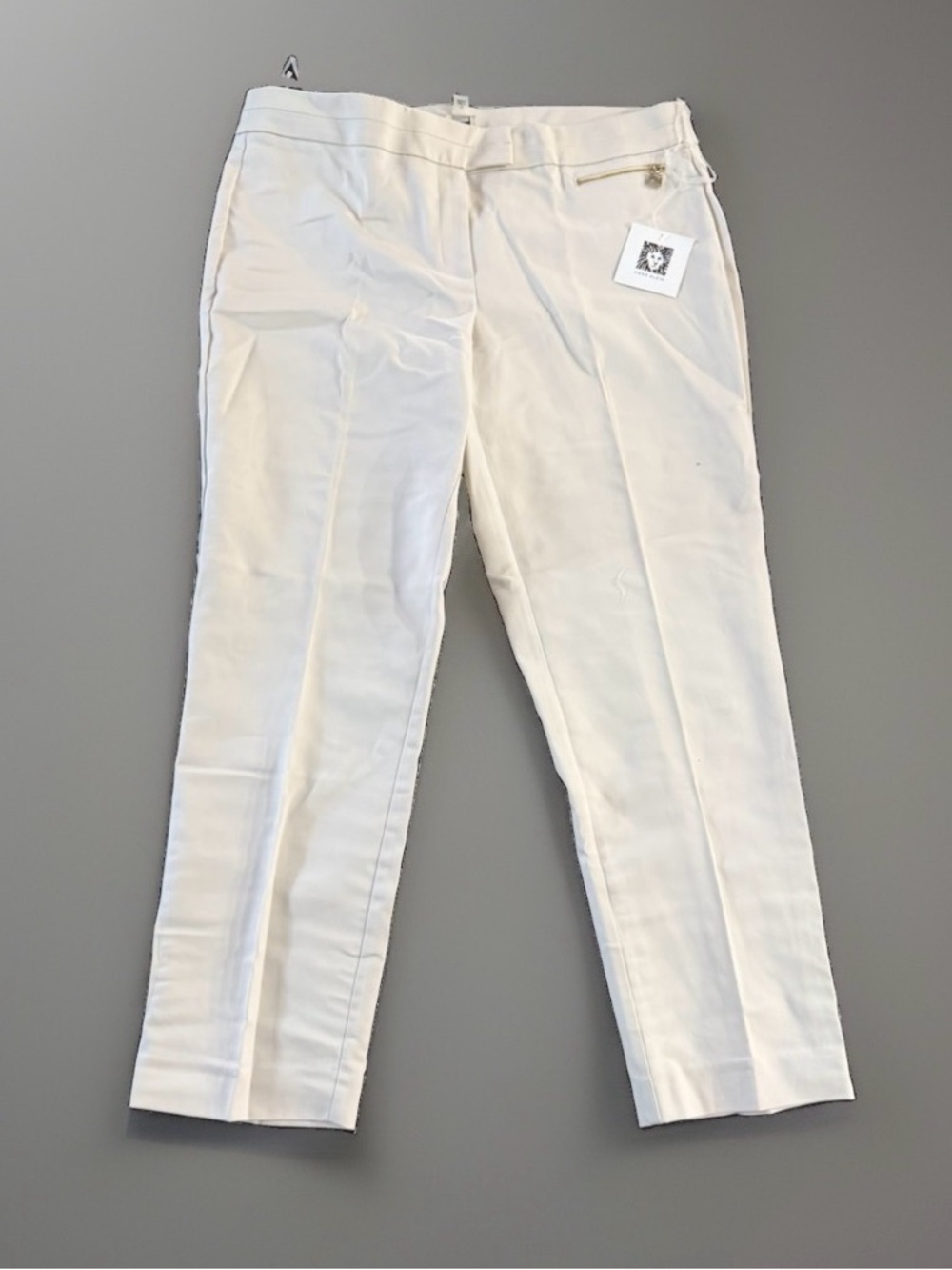 Anne Klein White Chino Pants